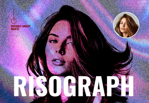 Risograph Photo Effect