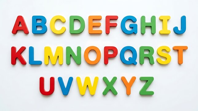 Colorful alphabet letters, foam letters, educational toys, colorful plastic alphabet, learning letters
