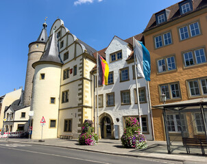 Obraz premium Kitzingen Town Hall Franconia, Bavaria, Germany