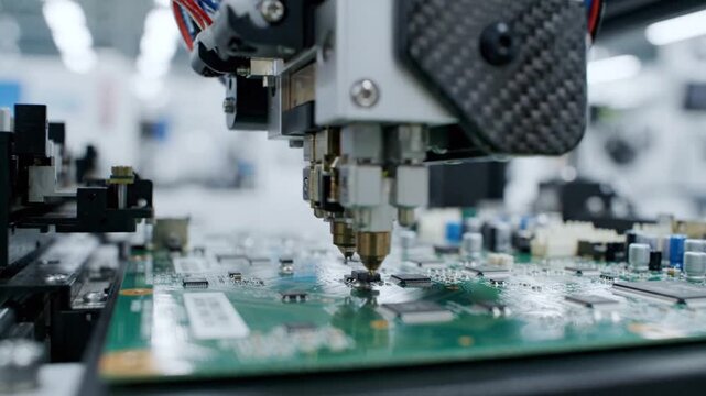 Automated Robotic Arm Assembling PCB Circuit Board