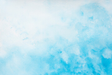 Blue abstract watercolor background for web banners design © Anna