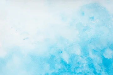 Blue abstract watercolor background for web banners design © Anna