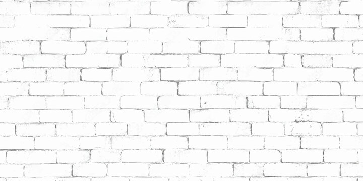 White Brick Wall Texture Background with Aged Stone Block Pattern Rustic Cement Surface Grunge Brickwork Concrete Construction Wallpaper Backdrop for Architecture Design