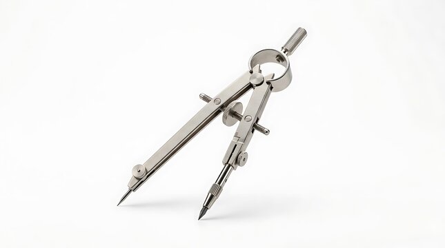 Drafting compass, metal, precision drawing tool, architecture engineering design