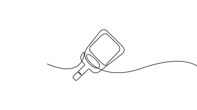 Blood glucose monitor continuous line drawing for diabetes health checkup concepts. Minimalist continuous line art animation of a blood glucose monitor for medical and health designs.