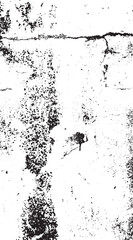 Fototapeta premium 16-76. A cement wall vector image damaged over many years - illustration.