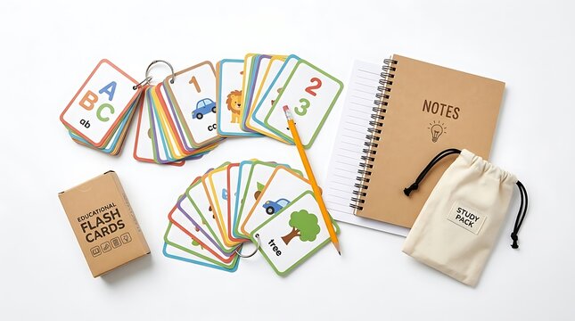 Flash cards, educational cards, alphabet cards, number cards, learning tools