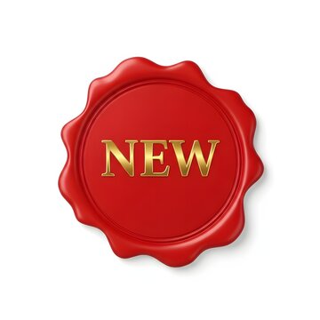 Red new seal stamp