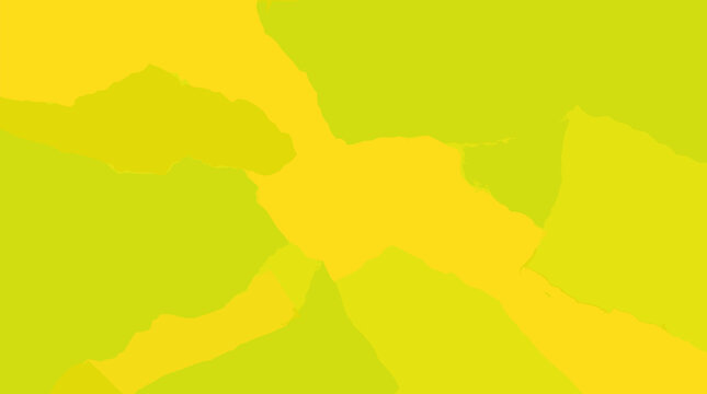 Layered translucent torn tissue paper collage in bright citrus yellow and fresh lime green tones with overlapping ripped edges creating vibrant textured abstract background for creative design