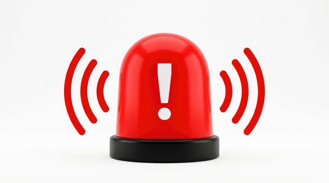 Emergency warning light flashing on hazard beacon. High-visibility safety signal for danger alert and caution warning systems.