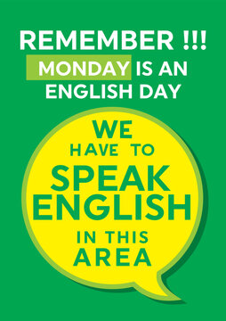English language day area  banner, concept, card vector rady to print