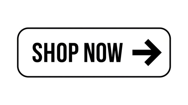 Shop now button. Call to action arrow.