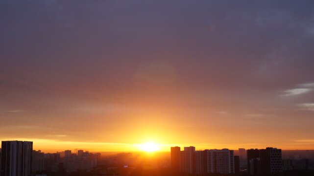 Sunrise timelapse clouds colorful sky