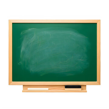 Chalkboard with abstract scribbles and dots