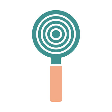 Lollipop with concentric circles
