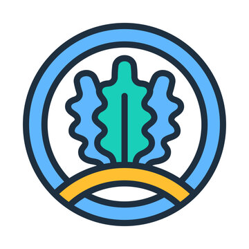 Leed Certification Icon - Lineal Color