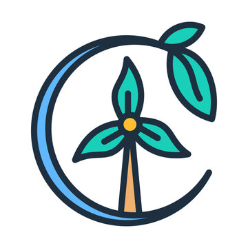 Sustainability Icon - Lineal Color