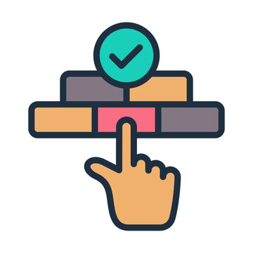 Materials Selection Icon - Lineal Color