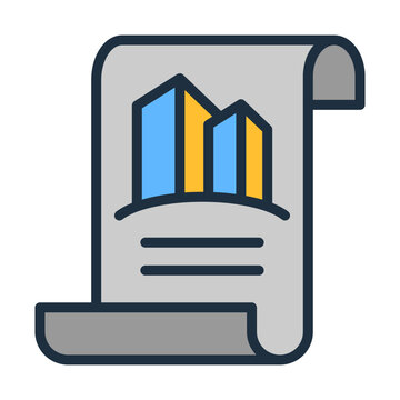 Building Information Modeling Icon - Lineal Color