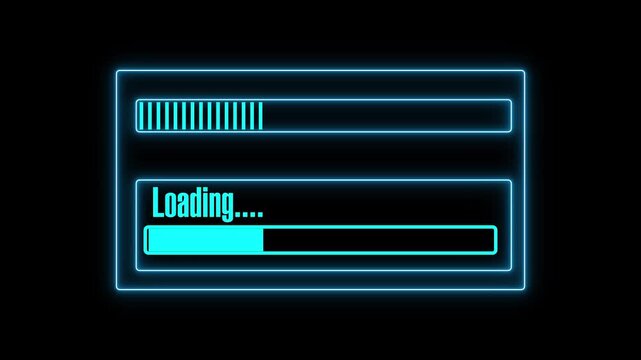 Progress bar download tool updates system file installation percentages. Software utility configuration panels implement a progress bar download tool frame interface.