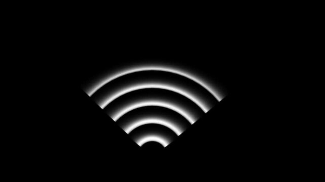 Global communication network maps flash bright internet server signal indicators on black. Wireless connectivity application setups require a global communication network map.