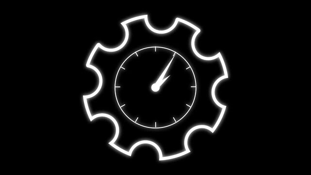 Industrial cogwheel mechanism symbol aligns connecting technical timeline updates. Collaborative corporate planning tools utilize an industrial cogwheel mechanism symbol.