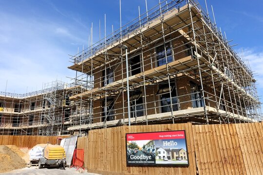 The Taylor Wimpey construction site located on Gosforth Lane in South Oxhey, Watford, is in the process of converting a former primary school site into a lively residential community