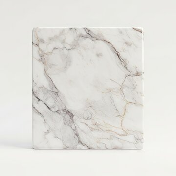 Elegant White Marble Texture with Grey and Rose Gold Veins.