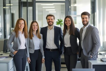 Fototapeta premium Business team colleagues portrait
