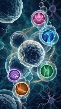 Stem cell demonstrating regenerative medicine capability, cellular differentiation process, and therapeutic application for skeletal, neural, and joint repair