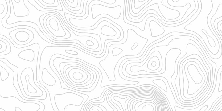 Black and white lines seamless Topographic map patterns, topography line map. Vintage outdoors style. The stylized height of the topographic map contour in lines and contours isolated on transparent.