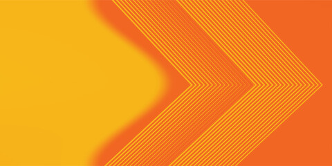 Modern orange abstract Minimal pattern background. Vibrant gradient geometric lines. © Ainul