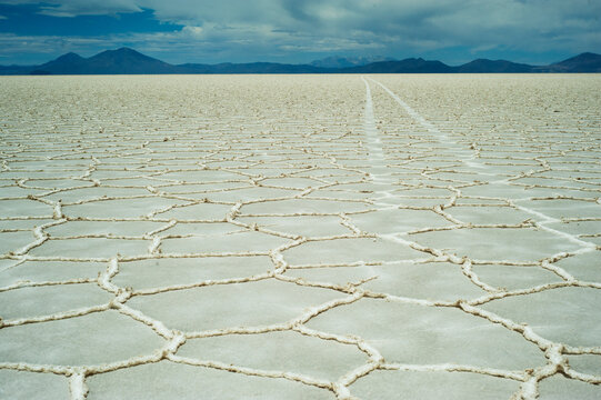 largest salt flat in world, Salar de Uyuni, Uyuni, Bolivia