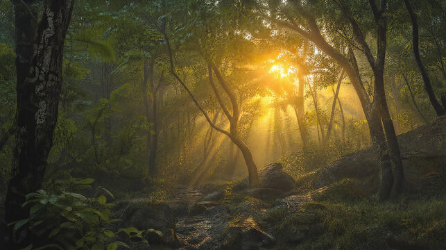 Magic Forest Creative Surreal Stock Image 258