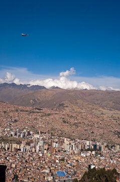 Citiscape from El Alto viewpoint, La Paz, Bolivia
