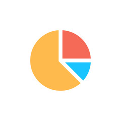 Fototapeta premium Colorful Pie Chart Icon
