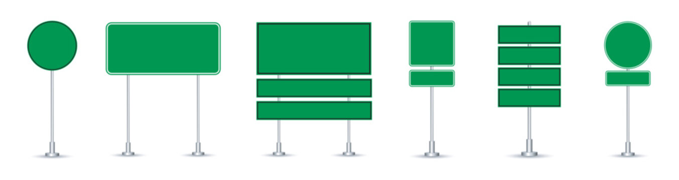 Caution yellow road signs with question mark and arrows.Collection of road signs in Germany. One hundred and ninety-five highly detailed and fully editable vector European road signs with details.
