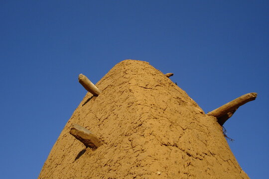 Traditional architecture of the Dogon country, mosque minaret