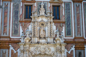Fototapeta premium Enjoying historic architecture while walking through charming streets and urban spaces in Cordoba, Spain.