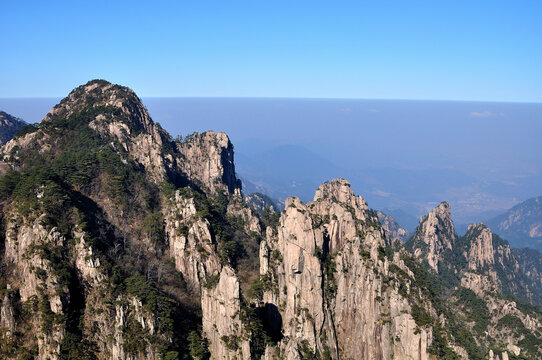 Natural Scenery of Mount Huangshan Scenic Area, Anhui, China