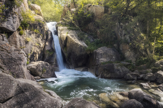Moli Del Salt Waterfall Glistens in Lles, Catalonia's Tranquil Embrace