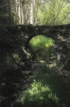 Captured Timelessness at the Roman Bridge of Llivia in Cerdanya, Catalonia