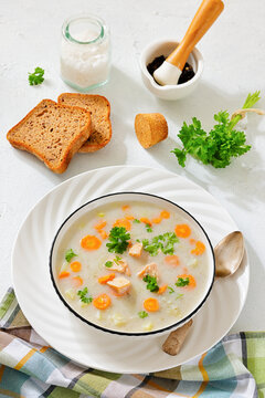 Premium Atlantic Salmon Soup Creamy Chowder Style