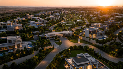 Fototapeta premium Aerial View of Master Planned Residential Community