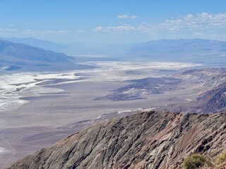 Fototapeta premium Lake Manly top view, Badwater Basin, Death Valley, California, USA