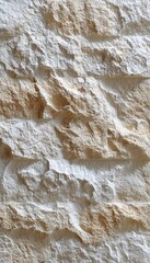 Obraz premium Natural Light Stone Wall Texture With Rough Limestone Surface Variations For Interior Background