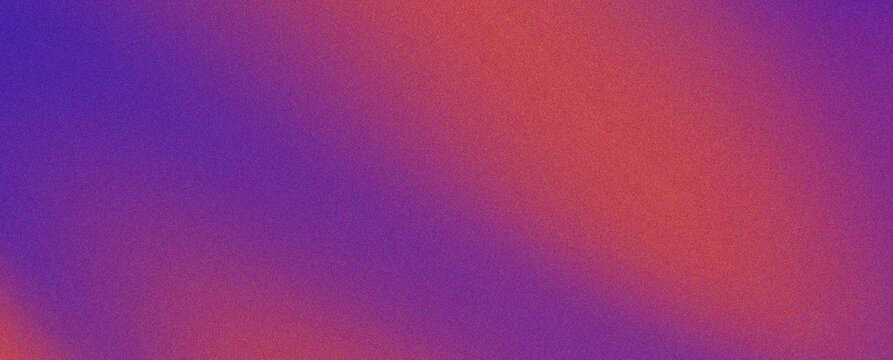 Abstract purple and orange gradient background with grainy texture, soft color transitions and subtle noise effect. Modern vibrant backdrop design for banners, posters, wallpapers, backdrop design