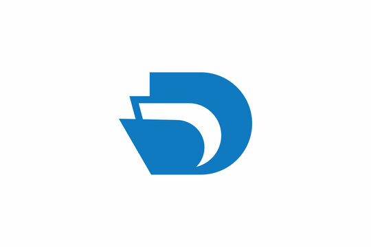 Letter D Document or Data Logo 