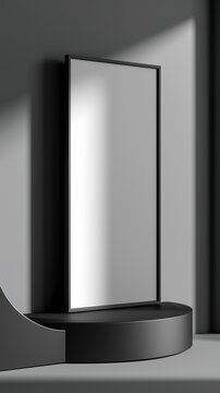 blank projection screen