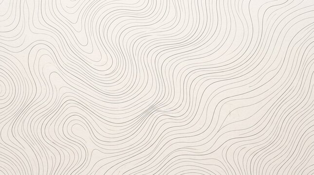 Abstract minimalist white wave line pattern